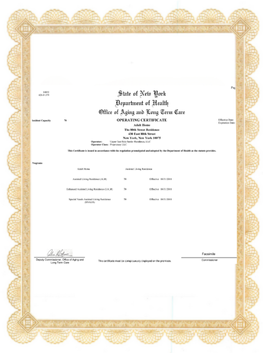 80th Street Residence License 80th Street Residence License